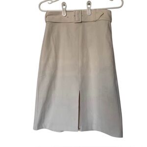 Banana Republic NWT Straight Skirt Size 00 Petite Bone/Ivory Color